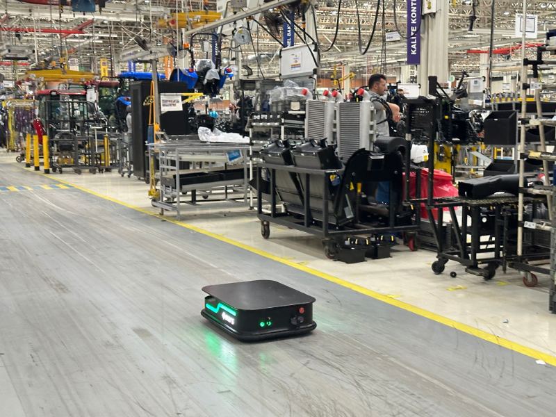 A Mars AMR in the Factory Aisle